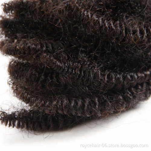Reliable Hair Vendor 100% Unprocessed Raw Virgin Afro Kinky Remi Human Hair Weft